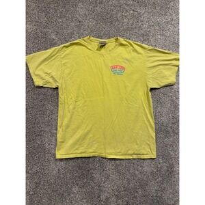 Ron Jon Surf Shop Las Vegas Graphic T Shirt Mens XL Yellow Pre Shrunk Cotton *